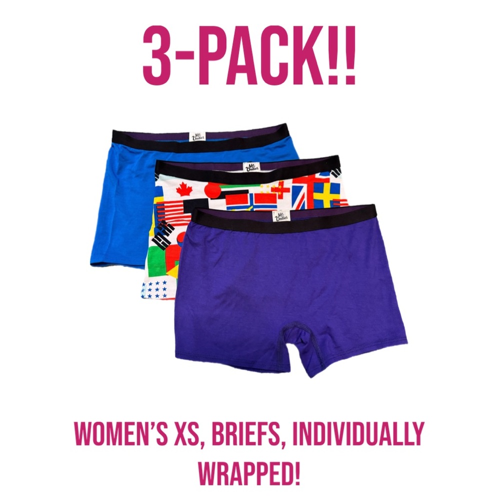 3-Pack, MeUndies, XS, Women’s  Briefs